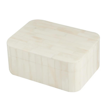 Ivory Bone Inlaid Box, Small