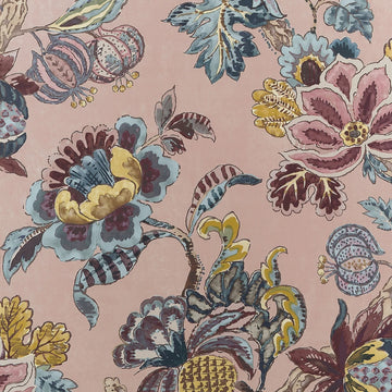 Anna French Stockbridge in blush wallpaper by Thibaut