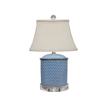 Fish Scale Oval Flat Jar Lamp